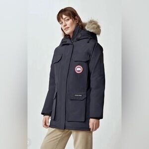 Canada Goose Expedition Parka Winter Jacket Navy Brand New Fur Trim Full Set
